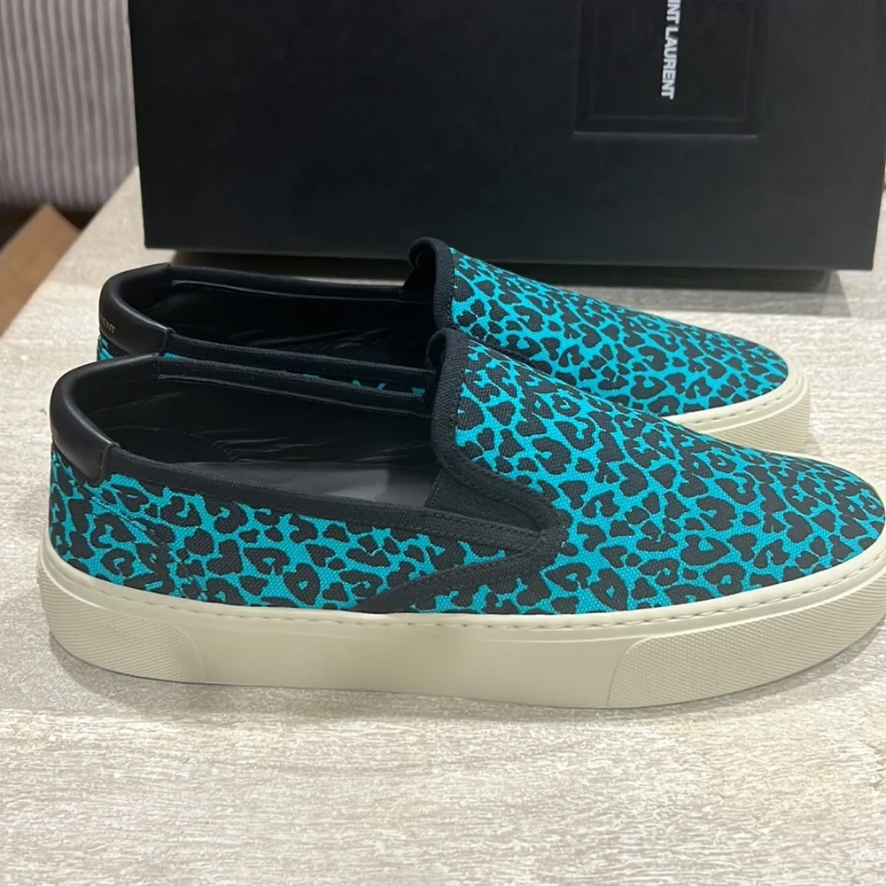 Saint Laurent Unisex Leopard Slip On - Picture 3 of 11